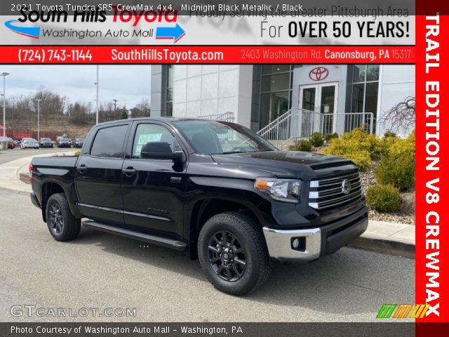 2021 Toyota Tundra SR5 CrewMax 4x4 in Midnight Black Metallic