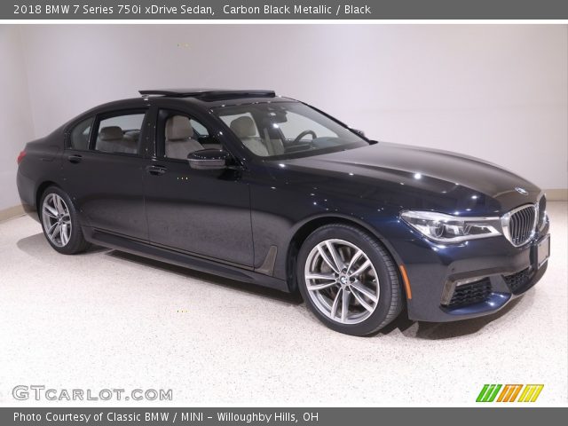 2018 BMW 7 Series 750i xDrive Sedan in Carbon Black Metallic
