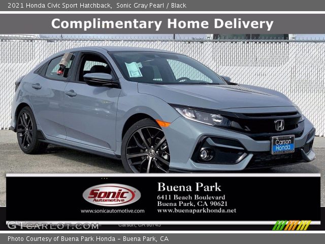2021 Honda Civic Sport Hatchback in Sonic Gray Pearl