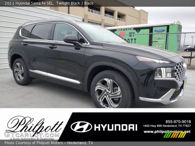 2021 Hyundai Santa Fe SEL in Twilight Black