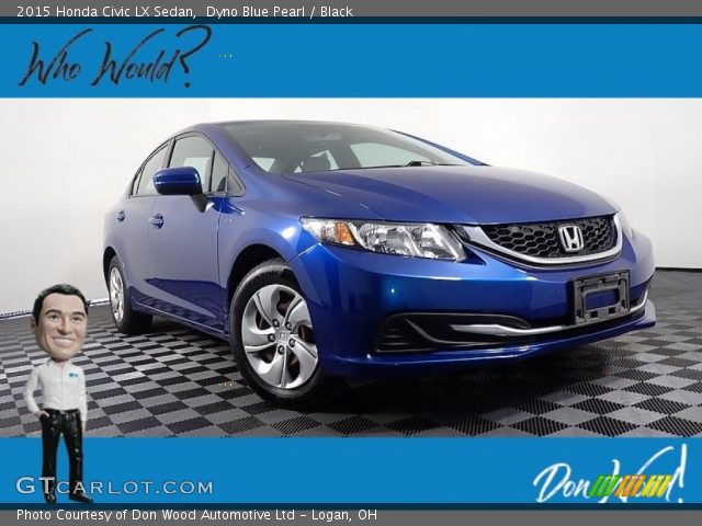 2015 Honda Civic LX Sedan in Dyno Blue Pearl