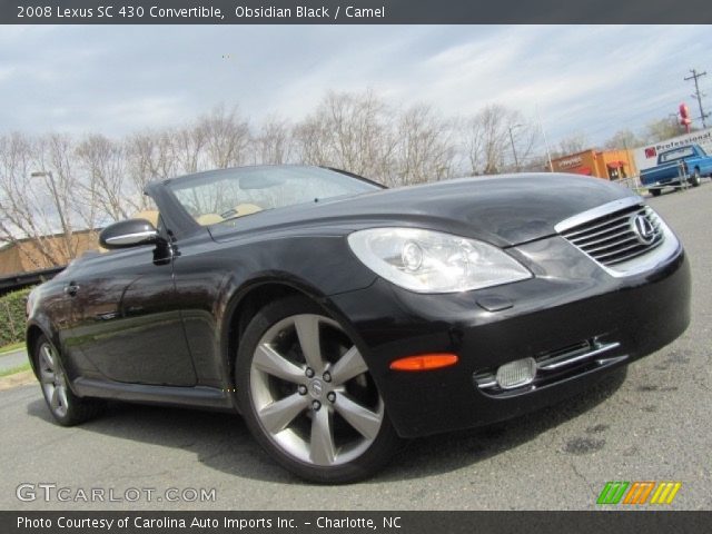 2008 Lexus SC 430 Convertible in Obsidian Black