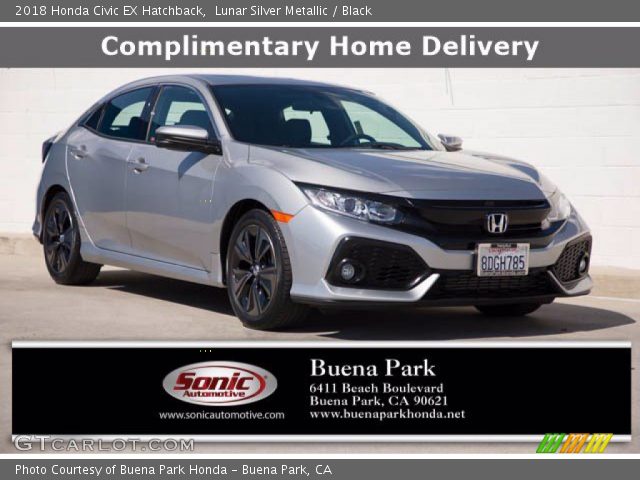 2018 Honda Civic EX Hatchback in Lunar Silver Metallic