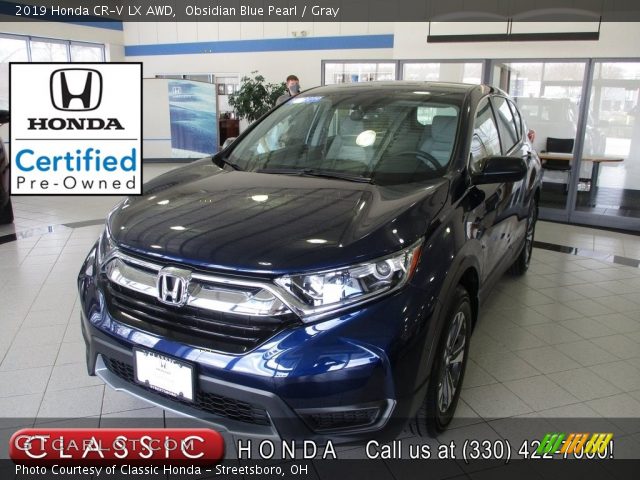 2019 Honda CR-V LX AWD in Obsidian Blue Pearl