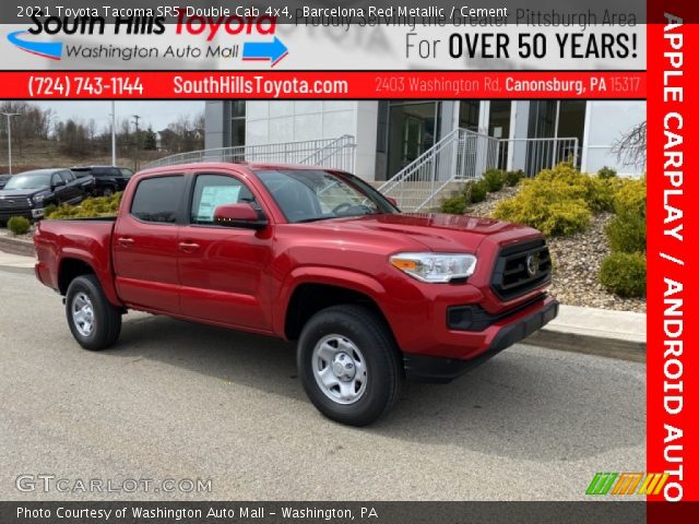 2021 Toyota Tacoma SR5 Double Cab 4x4 in Barcelona Red Metallic