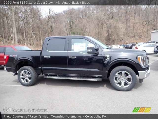 2021 Ford F150 Lariat SuperCrew 4x4 in Agate Black