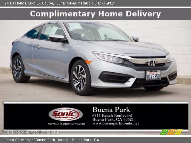 2018 Honda Civic LX Coupe in Lunar Silver Metallic