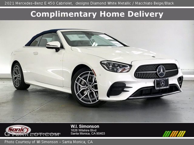 2021 Mercedes-Benz E 450 Cabriolet in designo Diamond White Metallic