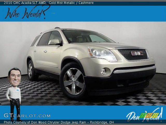 2010 GMC Acadia SLT AWD in Gold Mist Metallic