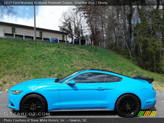 2017 Ford Mustang EcoBoost Premium Coupe in Grabber Blue