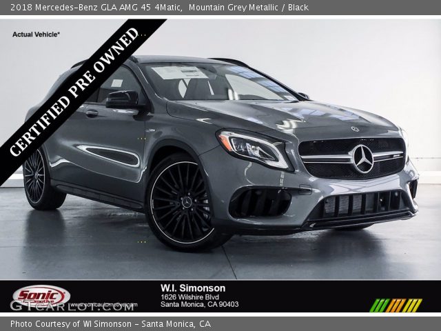 2018 Mercedes-Benz GLA AMG 45 4Matic in Mountain Grey Metallic