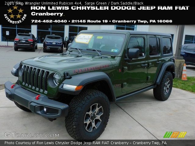 2021 Jeep Wrangler Unlimited Rubicon 4x4 in Sarge Green