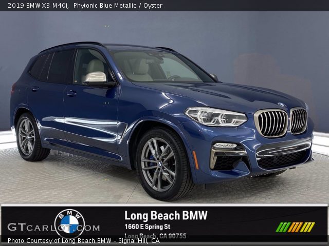 2019 BMW X3 M40i in Phytonic Blue Metallic