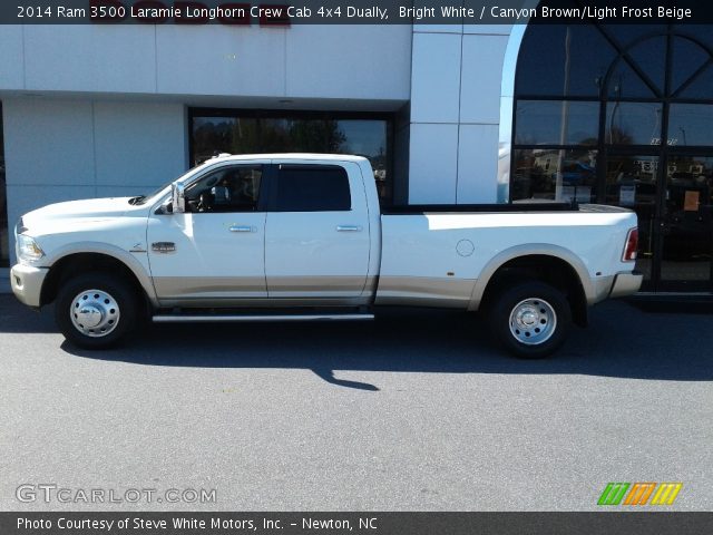 2014 Ram 3500 Laramie Longhorn Crew Cab 4x4 Dually in Bright White