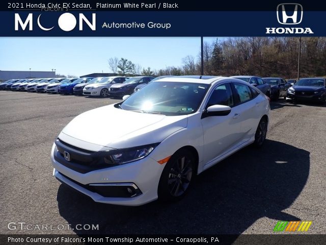 2021 Honda Civic EX Sedan in Platinum White Pearl