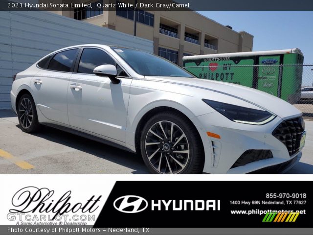 2021 Hyundai Sonata Limited in Quartz White