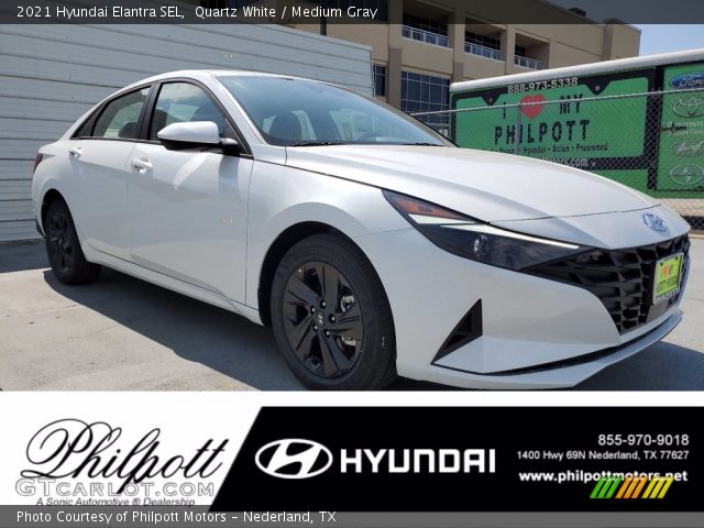 2021 Hyundai Elantra SEL in Quartz White