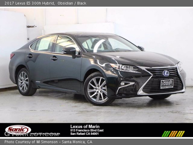 2017 Lexus ES 300h Hybrid in Obsidian