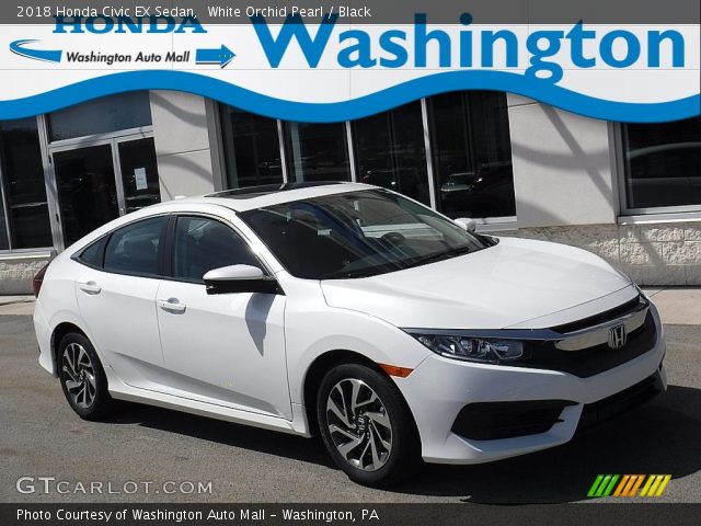 2018 Honda Civic EX Sedan in White Orchid Pearl