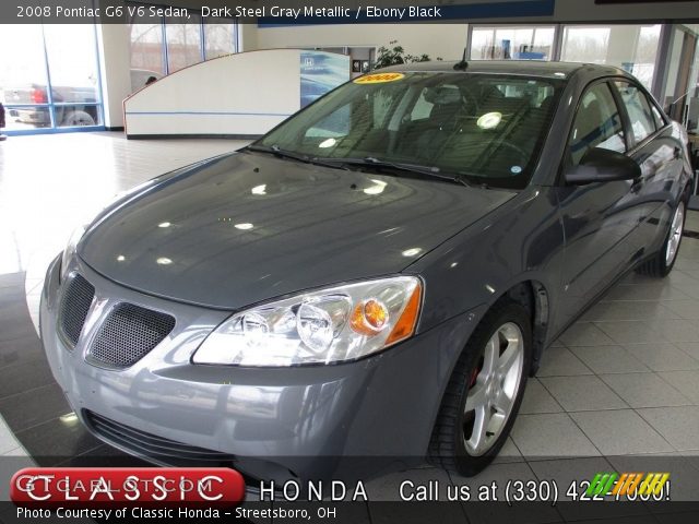 2008 Pontiac G6 V6 Sedan in Dark Steel Gray Metallic