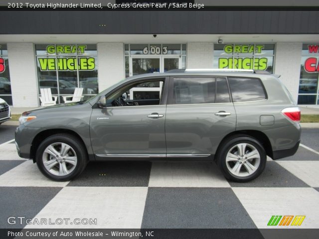 2012 Toyota Highlander Limited in Cypress Green Pearl