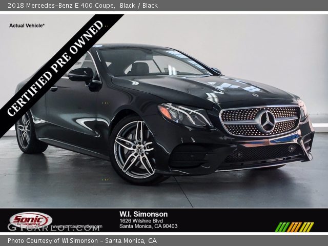 2018 Mercedes-Benz E 400 Coupe in Black