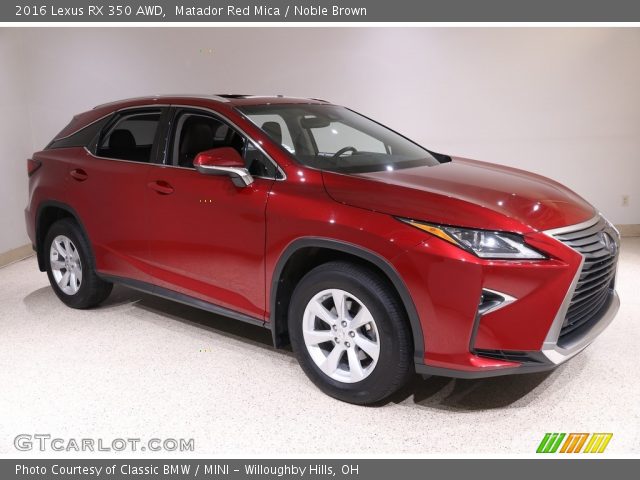 2016 Lexus RX 350 AWD in Matador Red Mica