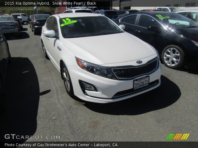 2015 Kia Optima Hybrid in Snow White Pearl