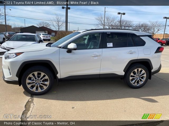 2021 Toyota RAV4 Limited AWD in Blizzard White Pearl
