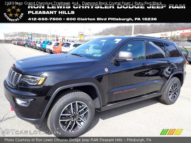 2021 Jeep Grand Cherokee Trailhawk 4x4 in Diamond Black Crystal Pearl