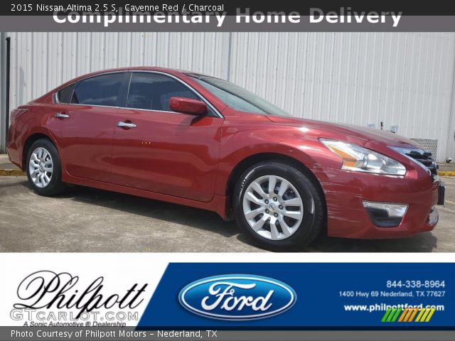 2015 Nissan Altima 2.5 S in Cayenne Red