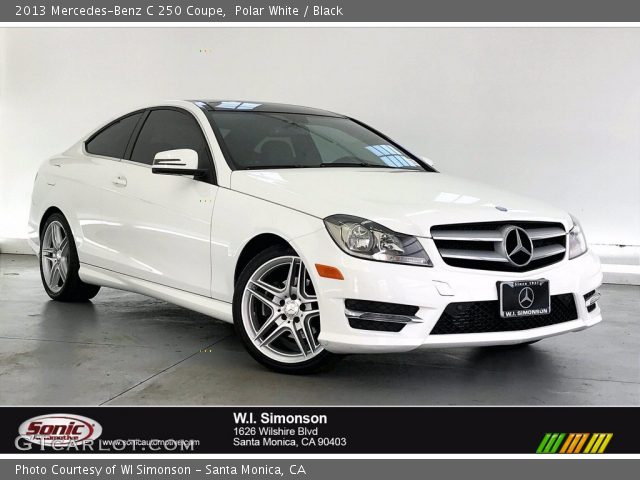 2013 Mercedes-Benz C 250 Coupe in Polar White