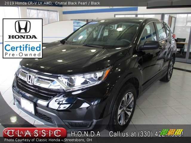 2019 Honda CR-V LX AWD in Crystal Black Pearl