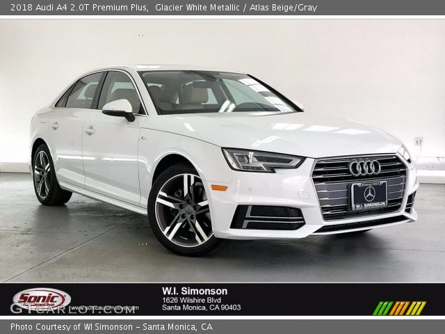 2018 Audi A4 2.0T Premium Plus in Glacier White Metallic