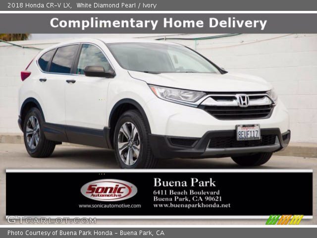 2018 Honda CR-V LX in White Diamond Pearl