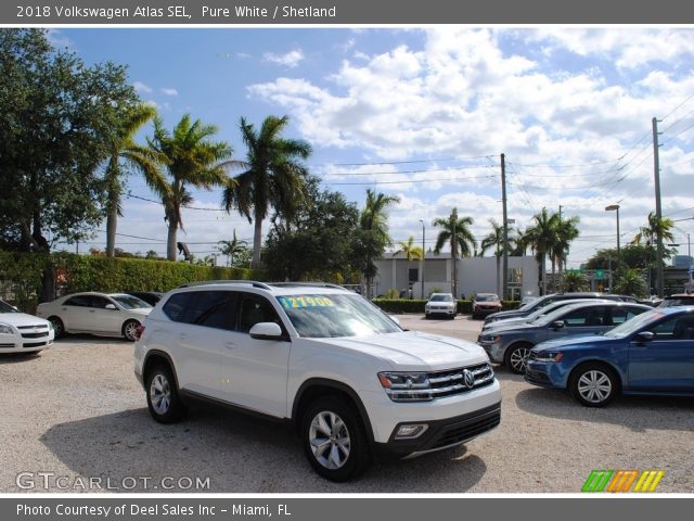 2018 Volkswagen Atlas SEL in Pure White