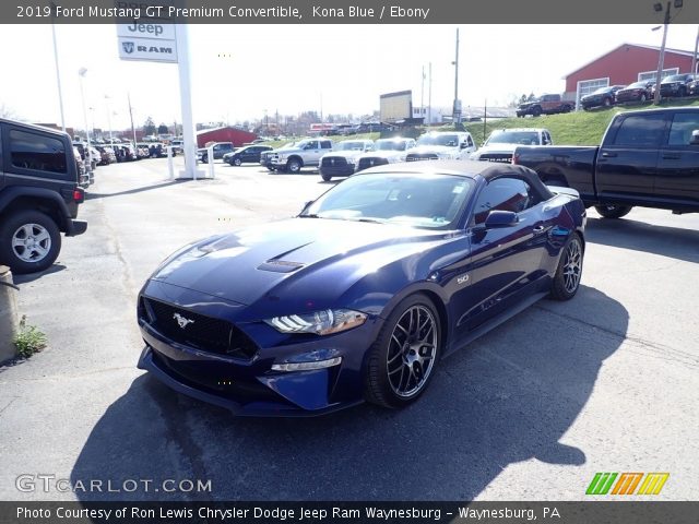 2019 Ford Mustang GT Premium Convertible in Kona Blue