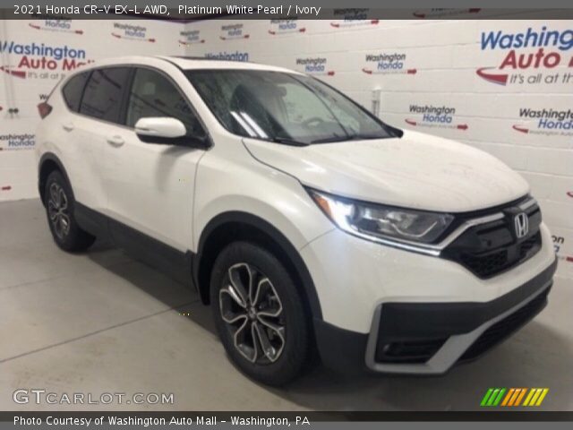 2021 Honda CR-V EX-L AWD in Platinum White Pearl