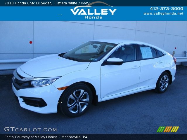 2018 Honda Civic LX Sedan in Taffeta White