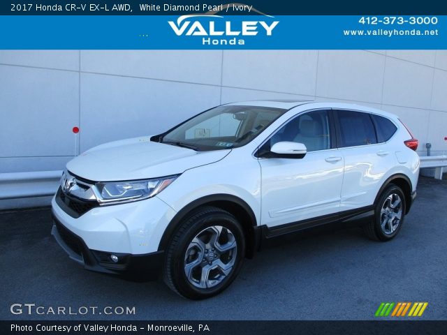 2017 Honda CR-V EX-L AWD in White Diamond Pearl