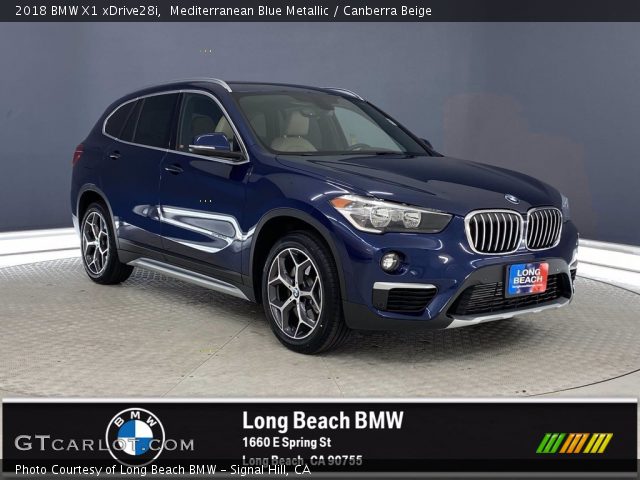 2018 BMW X1 xDrive28i in Mediterranean Blue Metallic