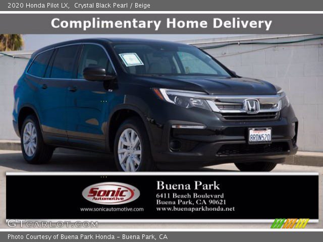 2020 Honda Pilot LX in Crystal Black Pearl
