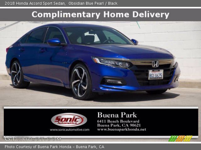 2018 Honda Accord Sport Sedan in Obsidian Blue Pearl