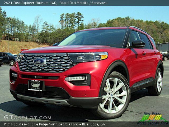 2021 Ford Explorer Platinum 4WD in Rapid Red Metallic
