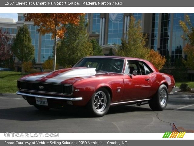 1967 Chevrolet Camaro Rally Sport Coupe in Madeira Maroon