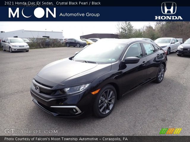 2021 Honda Civic EX Sedan in Crystal Black Pearl