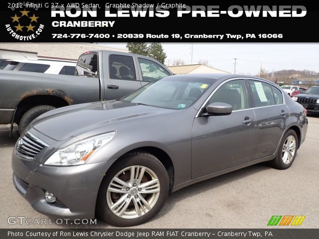 2012 Infiniti G 37 x AWD Sedan in Graphite Shadow