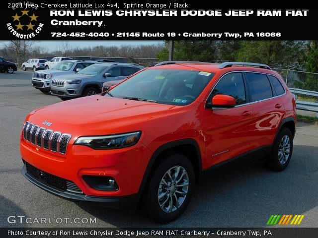 2021 Jeep Cherokee Latitude Lux 4x4 in Spitfire Orange