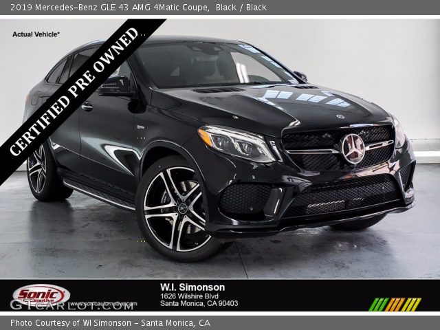 2019 Mercedes-Benz GLE 43 AMG 4Matic Coupe in Black