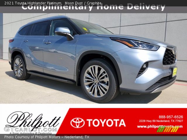2021 Toyota Highlander Platinum in Moon Dust